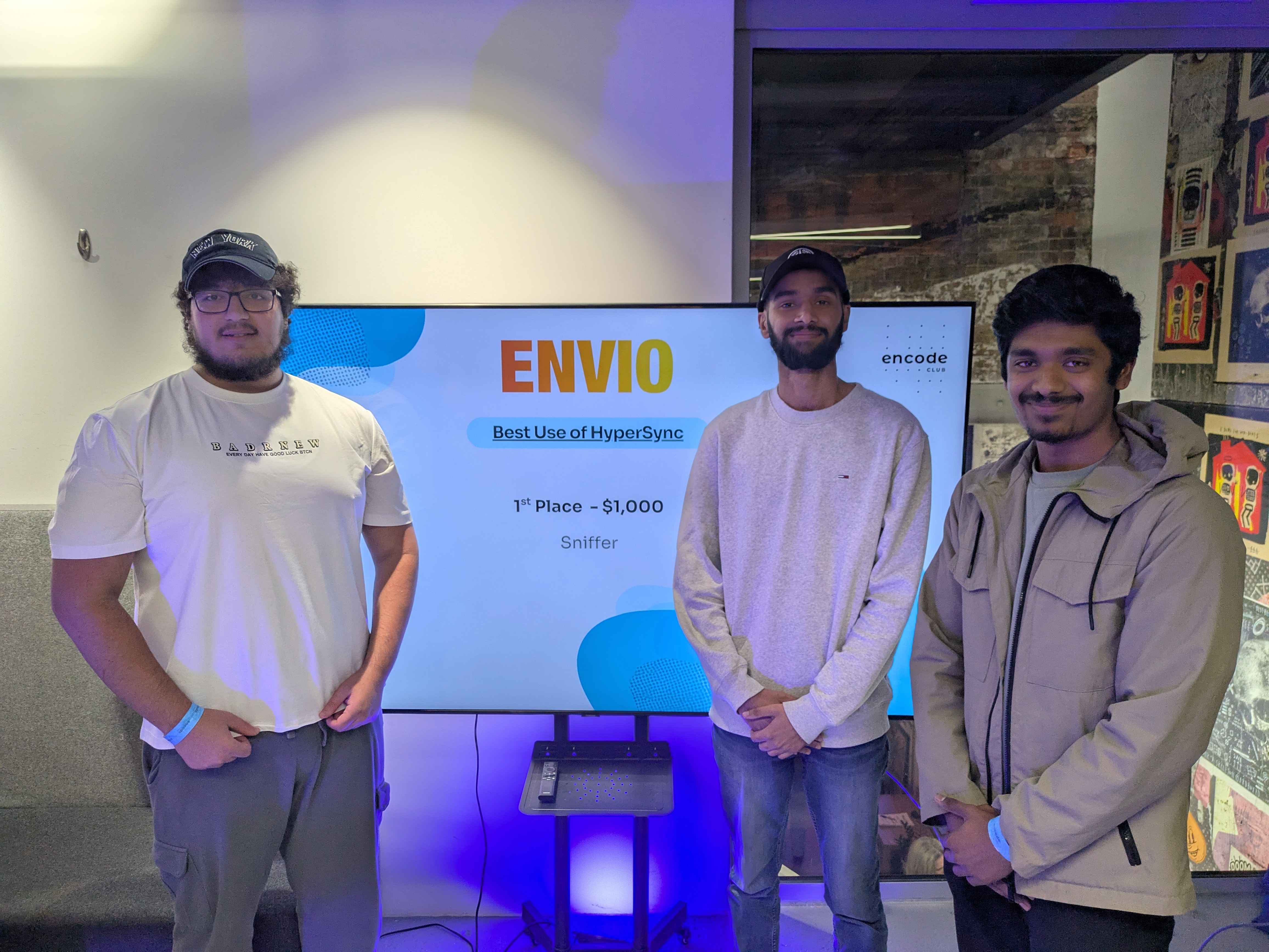Encode hackathon winner announcement